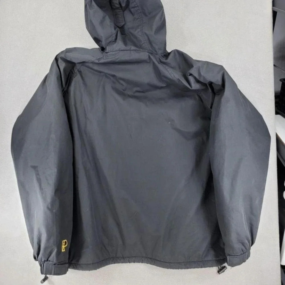 Pittsburgh Steelers Pro Player Hooded Jacket Coat Size XL Black Starter Logo‎